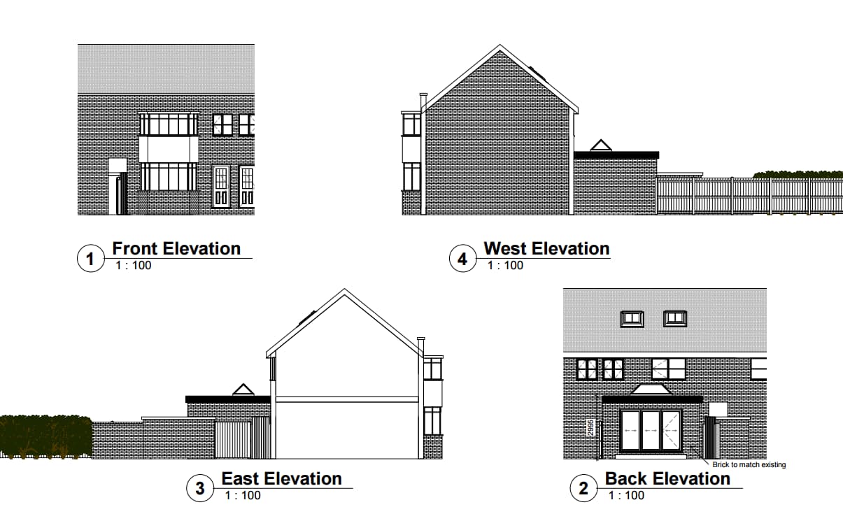 Rear extension with rooflight